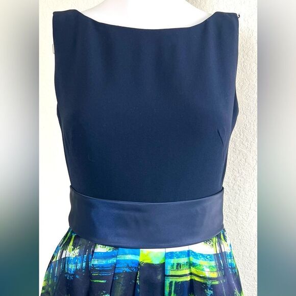 Theia Resort 2015 Silk-Blend Tea Length Formal Dress - Picture 3 of 12